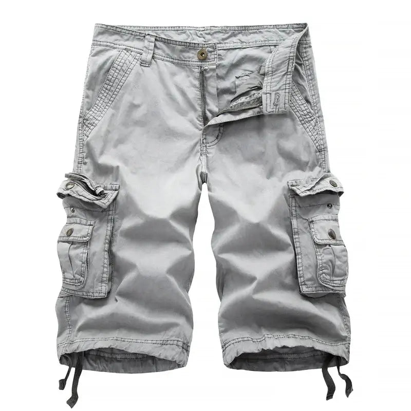 Brand Cargo Shorts Men 2025 Summer Army Military Tactical Homme Shorts Casual Solid Multi-Pocket Male Cargo Shorts Plus Size