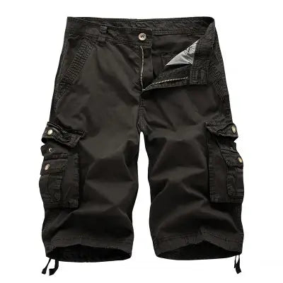 Brand Cargo Shorts Men 2025 Summer Army Military Tactical Homme Shorts Casual Solid Multi-Pocket Male Cargo Shorts Plus Size