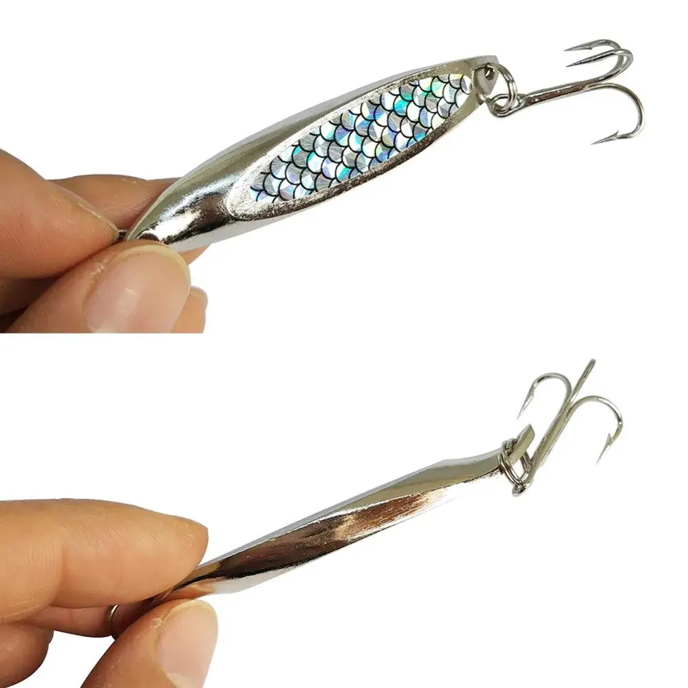 INFOF 5-pieces Spoon Bait Fishing Lure 21g/0.73oz Metal Hard Bait