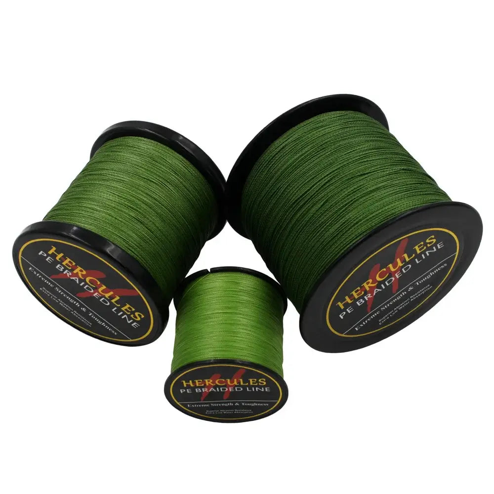 Hercules-braided fishing line, Multifilament line, 4 strands, 6/100lb, 1000m, PE, 13color, carp