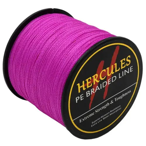 Hercules-braided fishing line, Multifilament line, 4 strands, 6/100lb, 1000m, PE, 13color, carp