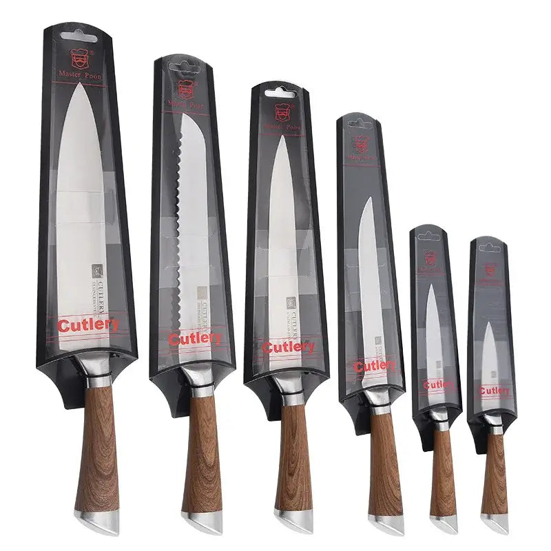 Premium Stainless Steel Knife Set - 6 Pcs Essential Knives