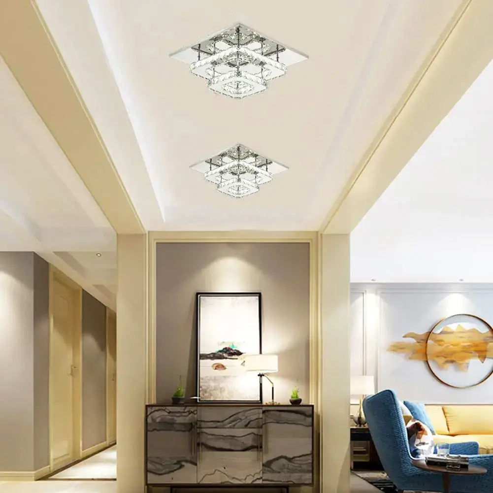 GreeLustr Crystal LED Ceiling Light, 20 or 27 cm