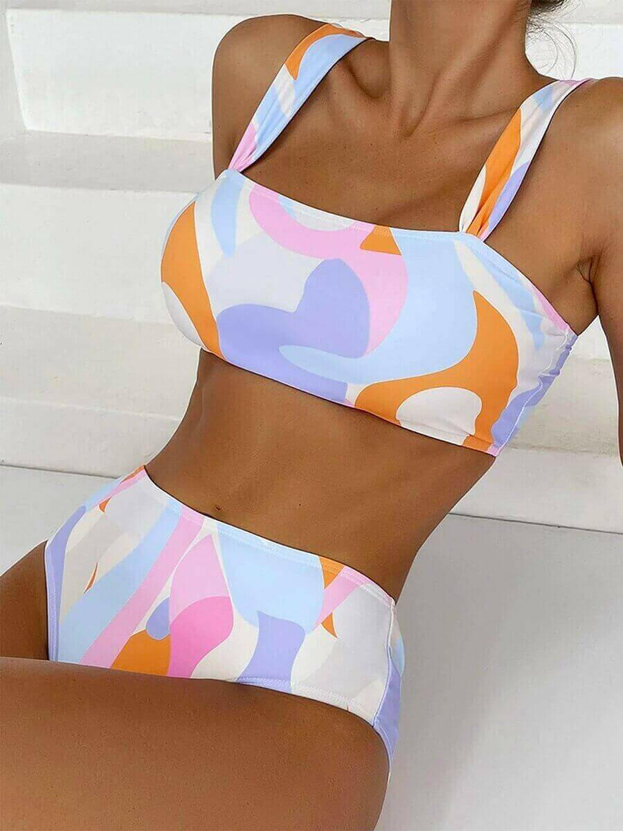 High Waist Women Swimsuit