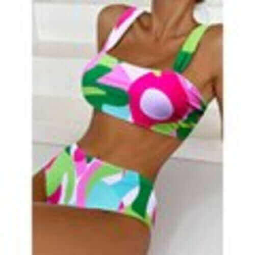 High Waist Women Swimsuit