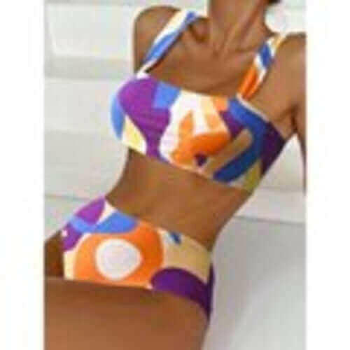 High Waist Women Swimsuit