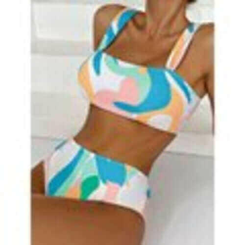 High Waist Women Swimsuit
