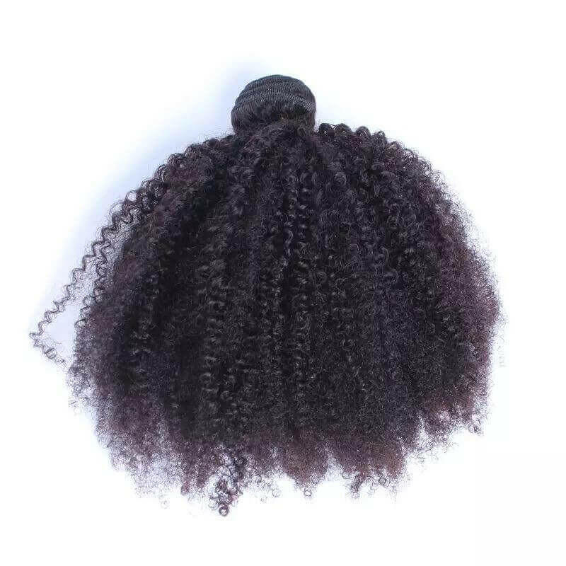BeuMax 10A Grade 3/4 Afro Kinky Curly Bundles with 4x4 Closure