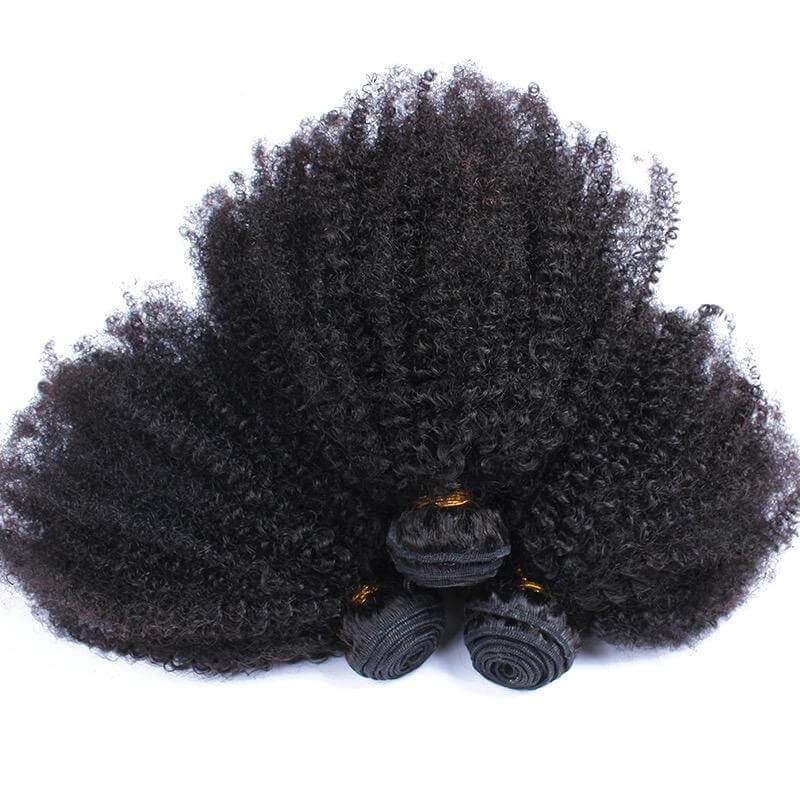 10A Grade Afro Kinky Curly Weave & Closures