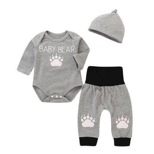 Infant Baby Boys Girls Cotton Clothes Long Sleeve