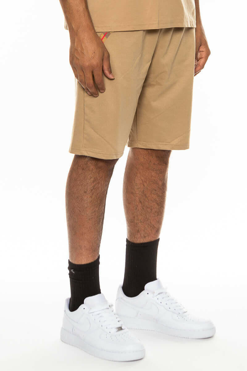 Checkered Detail Shorts