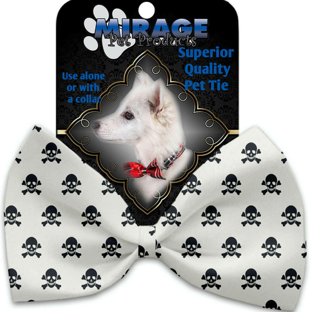 Mirage Pet 1356-VBT Pure Poison Pet Bow Tie Collar Accessory with Clot