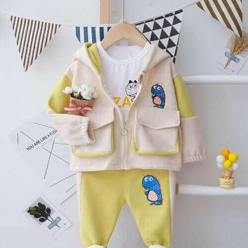 Boys Clothes Suits Autumn Kids Cartoon Pattern Outfits for