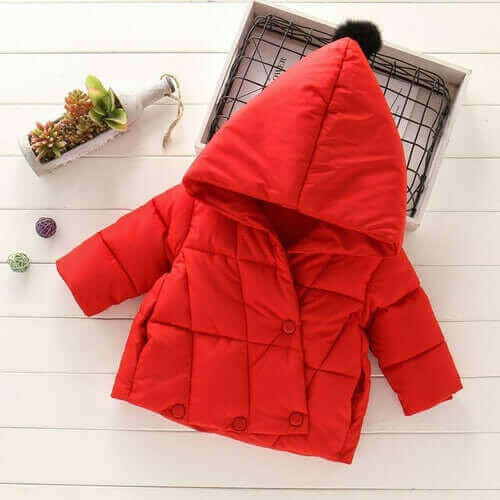 Girls Winter Outerwear Baby Long Sleeve Heavyweight Warm