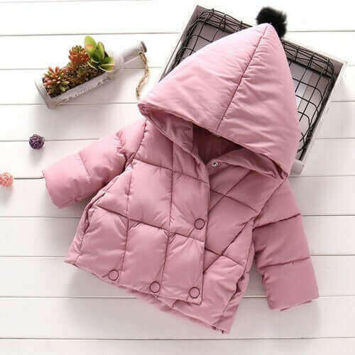 Girls Winter Outerwear Baby Long Sleeve Heavyweight Warm