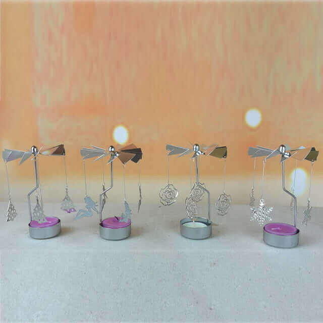Modern candle holder Hot Spinning Rotary Metal