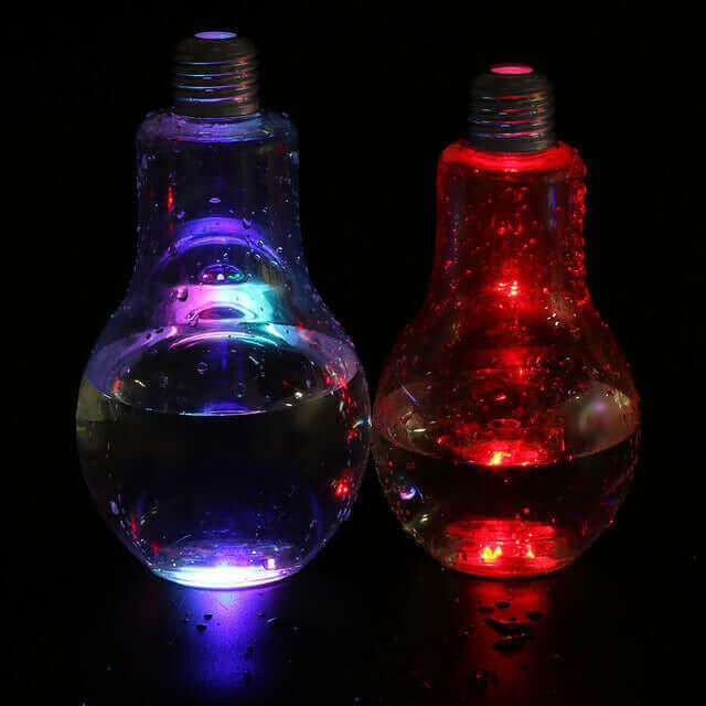 New Fashion Glowing Bulb Water Bottle Cute Brief