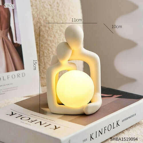 Nordic Style Creative Couple Table Lamp Bedroom Decoration Accessories