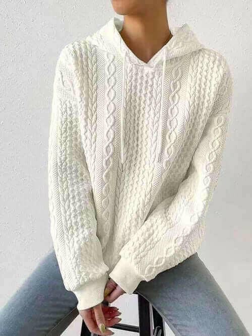 Oversized Hooded Sweatshirt Women Autumn Winter Casual Long Sleeve