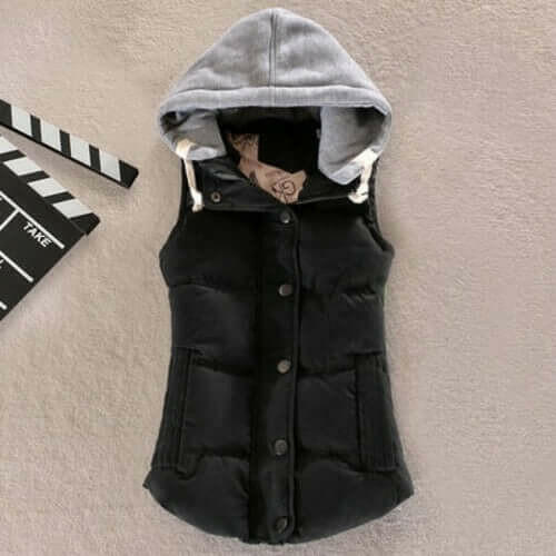Plus Size 6XL Women Vest Winter Coat Ladies Gilet Colete Feminino