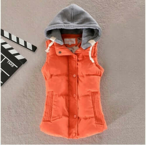 Plus Size 6XL Women Vest Winter Coat Ladies Gilet Colete Feminino