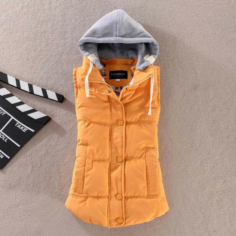 Plus Size 6XL Women Vest Winter Coat Ladies Gilet Colete Feminino