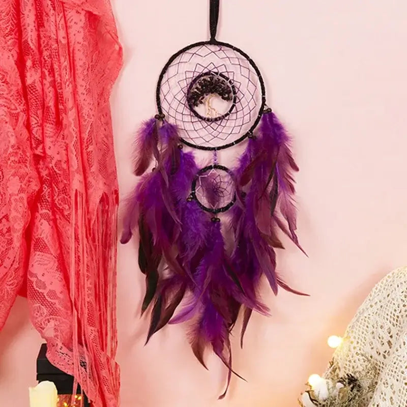 colorful crystal dream catchers