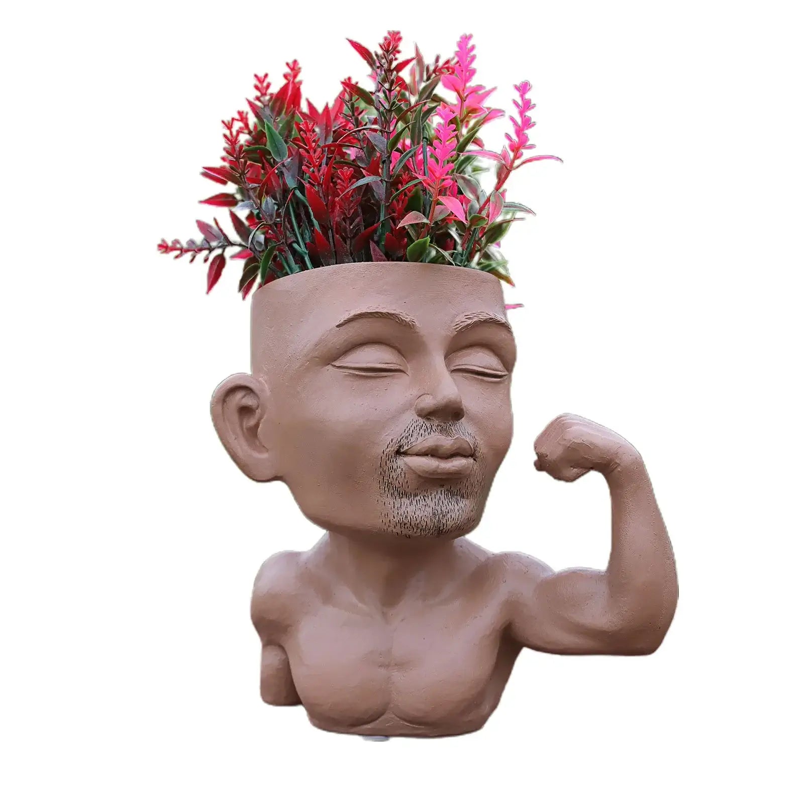 face flower pot succulent planter