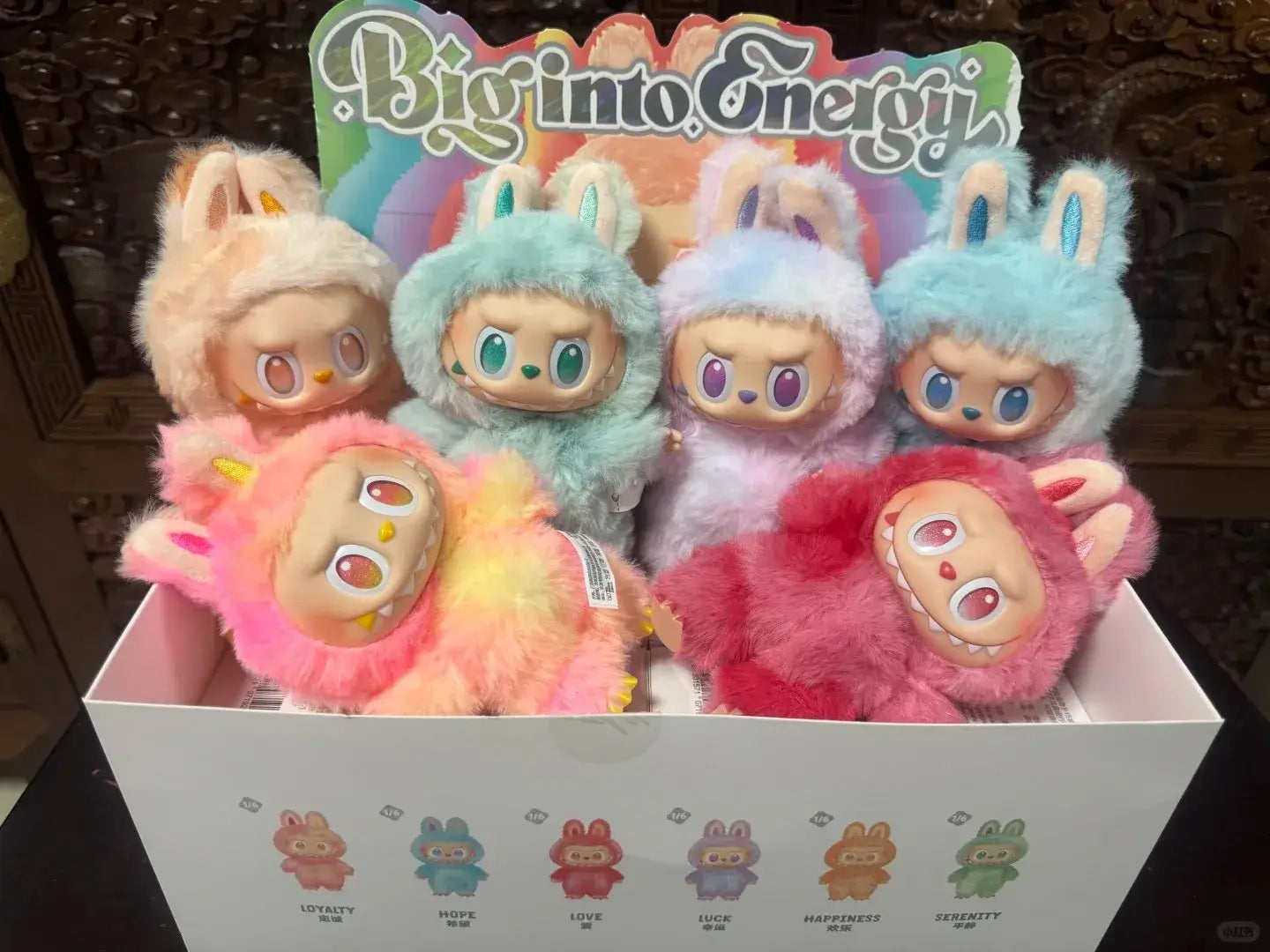 Super Beautiful POPMART Original Genuine Labubu V3 Big Into Energy Series Vinyl Blind Box Cute and Interesting Birthday Present