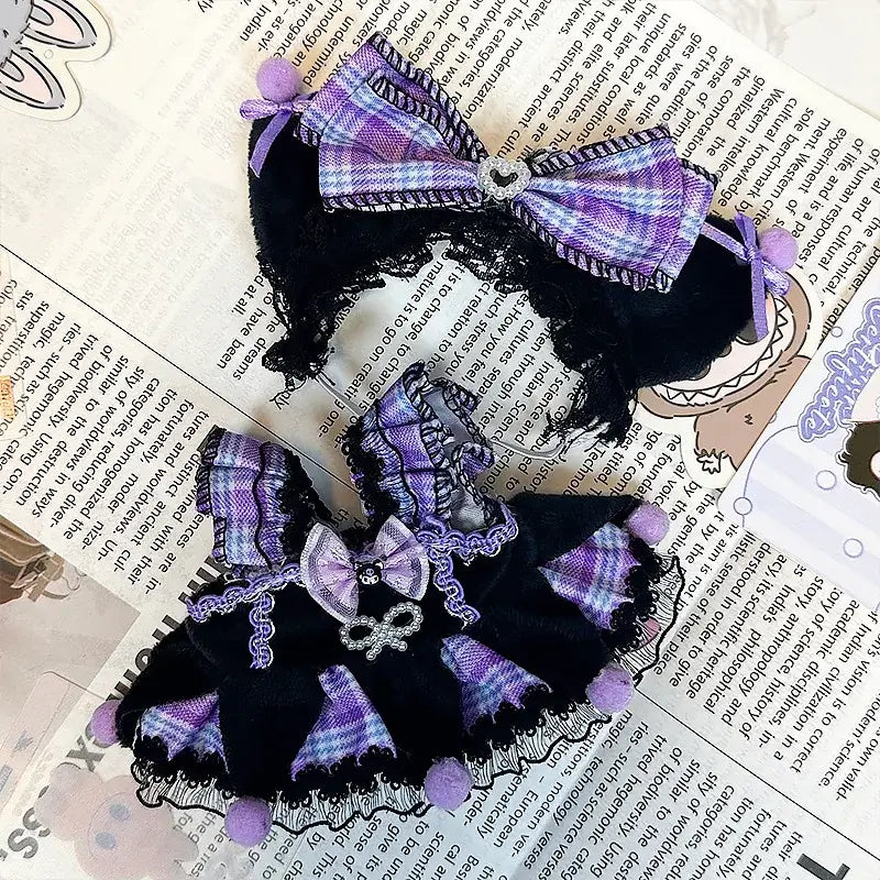 Labubu Doll 17cm Hoodie for BJD Mini Figurines