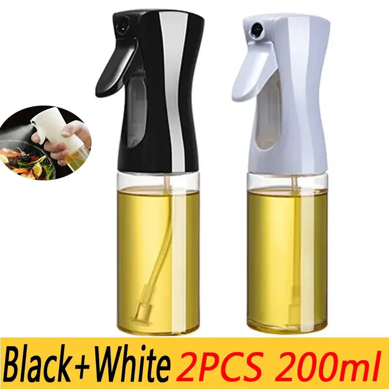200/300/500ml Oil Spray Bottle BBQ Cooking Olive Oil Sprayer Plastic Baking Oil Spray Empty Bottle Vinegar Bottle Or Oil brush