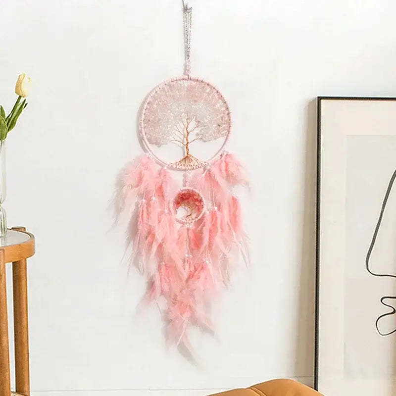 colorful crystal dream catchers
