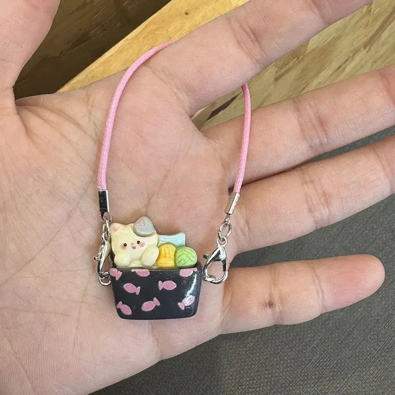 Labubu Doll 15-17cm Mini DIY Pet carrying bag Dress Up Plush Toy Accessories Dollhouse Hanging Neck Accessories Dollhouse Pendan