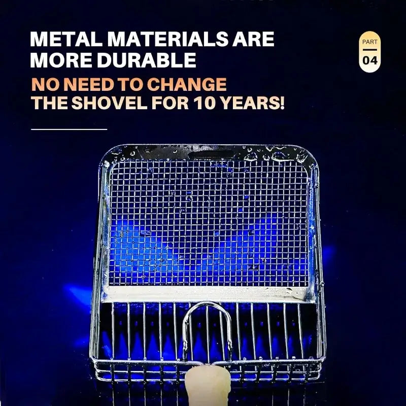 Cat Litter Shovel Cat Litter Spoon Stainless Steel Washable Kitten Litter Shovel Cat Toilet Cleaning Shovel Pet Cleaning Tool