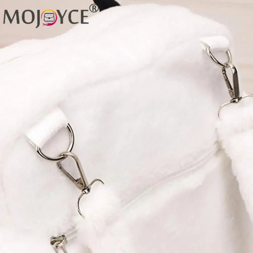 Cute Cat Paw Plush Backpack for Girls & Women