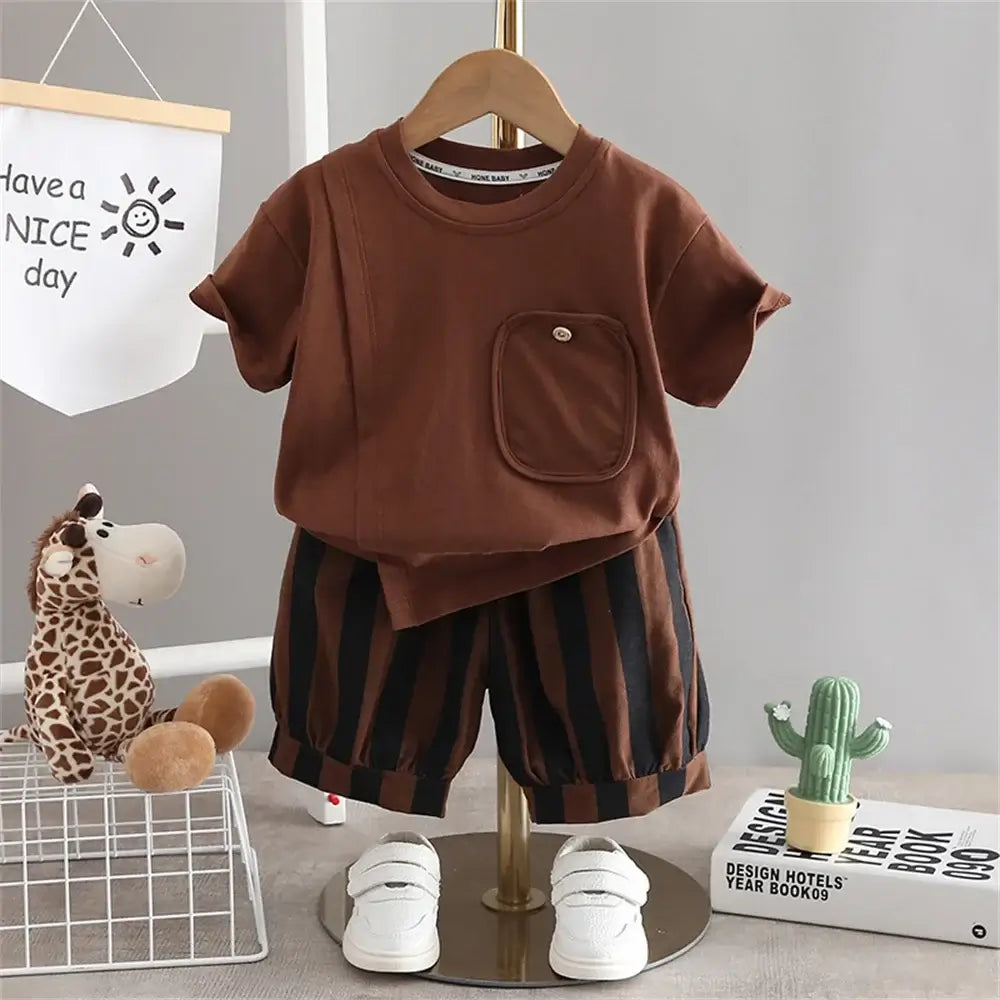 Summer Baby Boy Clothes Sets for Kids - T-shirt & Pants