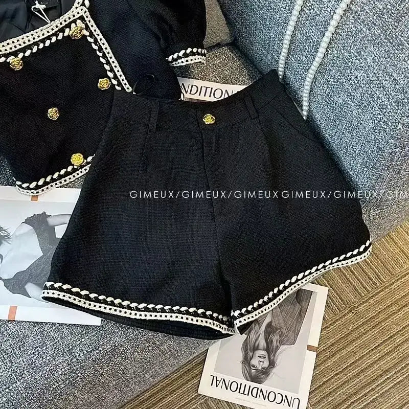 Kids Toddler Shorts Set for Girls 1-10Y - Summer Outfit