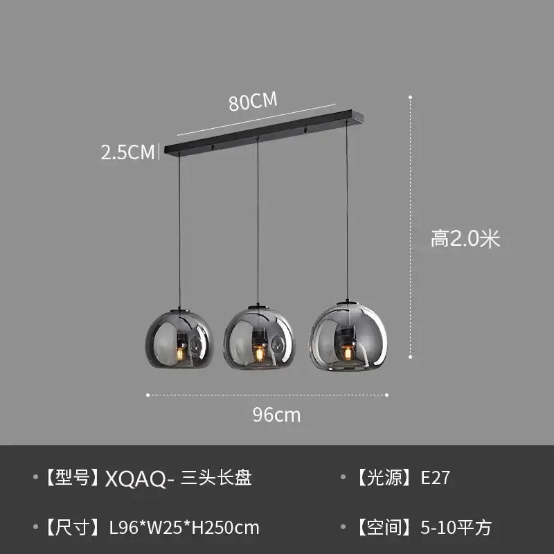 Modern Glass Globe Pendant & Ceiling Light