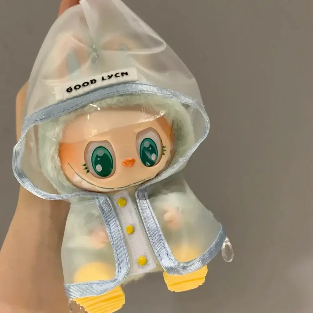 Labubu 3.0 Dolls Outfit: Cute Rain Coat & Shoes