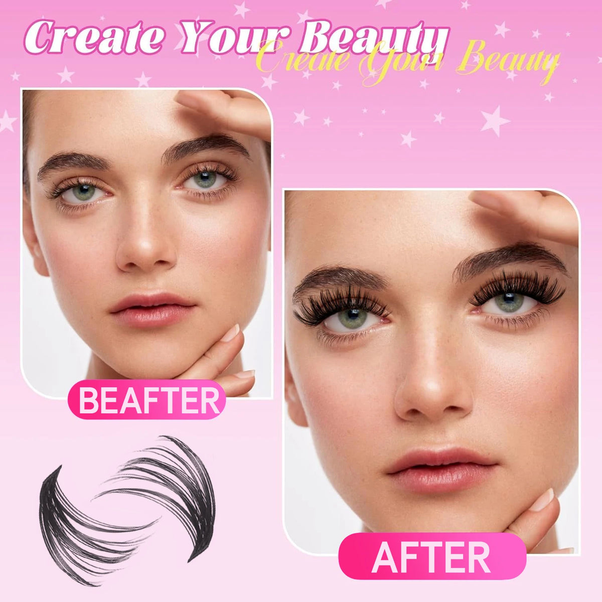 Cluster Lashes Kit – 320 / 600 / 790pcs | Mix-and-Match Lengths | Daily & Party Glam | DIY False Lashes