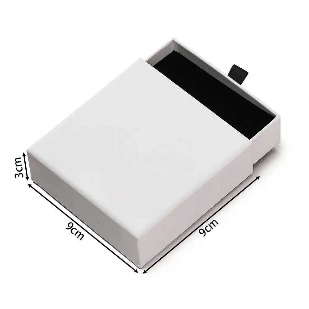 Creative Drawer Jewelry Packaging Box Necklace Ring Earing Bracelet Storage Organizer Display Stand Solid Color Paper Gift 2030