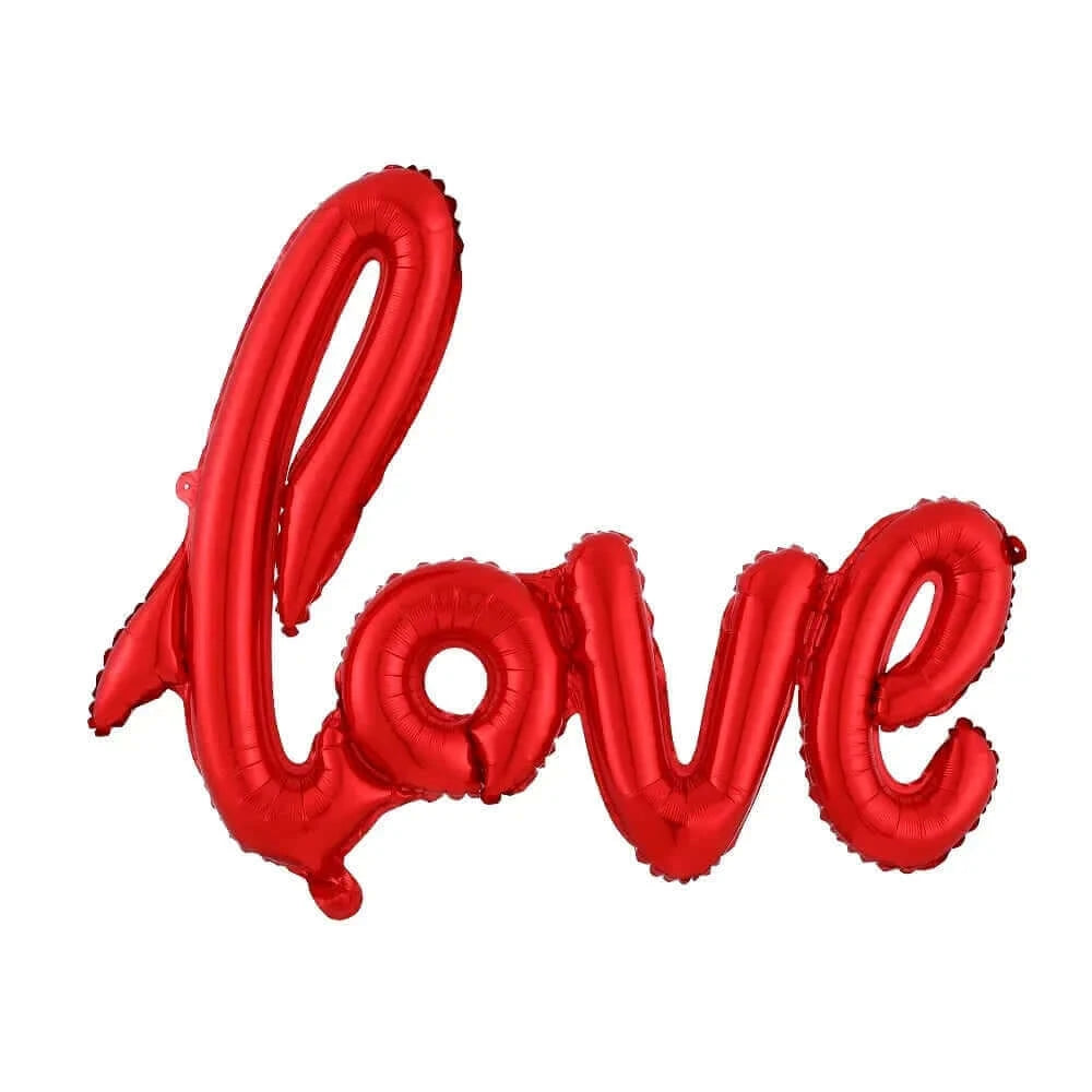 Happy Valentine’s Day Love Red Heart Bear Foil Balloons Wedding Anniversary Party Supplies Birthday Gift Home Outdoor Decoration