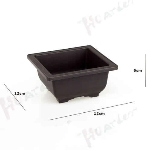 Training Pots With Tray Plastic Bonsai Plants Pot Square For Flower