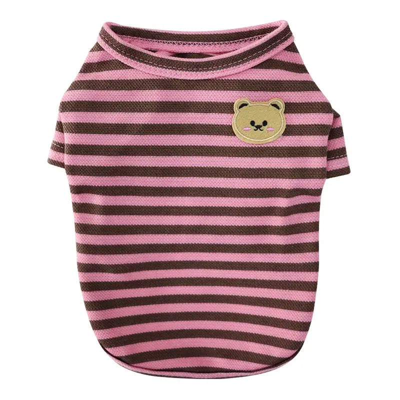 Pet Dog Vest Summer T-Shirt 2025 - Striped Dog Clothes