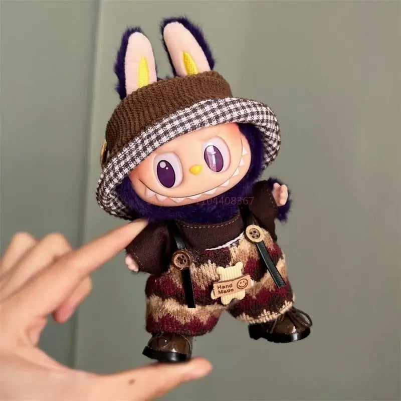 17cm Labubu Doll V1 Generation - Sports & Casual Outfit