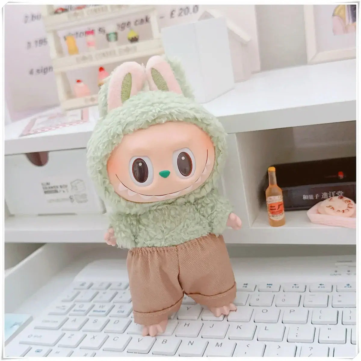 Labubu Doll Clothes Hoodie & Pants Set | 15/17cm Dolls
