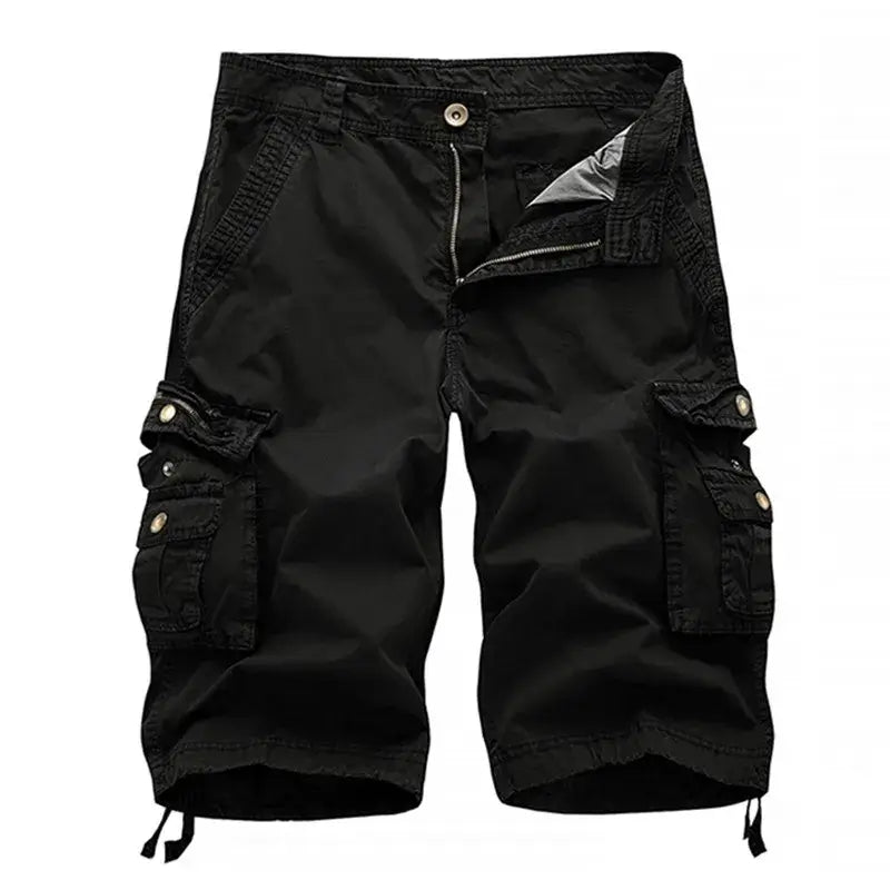 Brand Cargo Shorts Men 2025 Summer Army Military Tactical Homme Shorts Casual Solid Multi-Pocket Male Cargo Shorts Plus Size