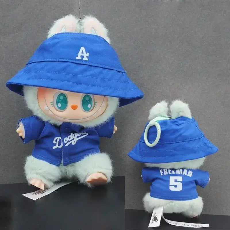 Labubu Doll Clothes - Baseball Outfit for 15/17cm Dolls