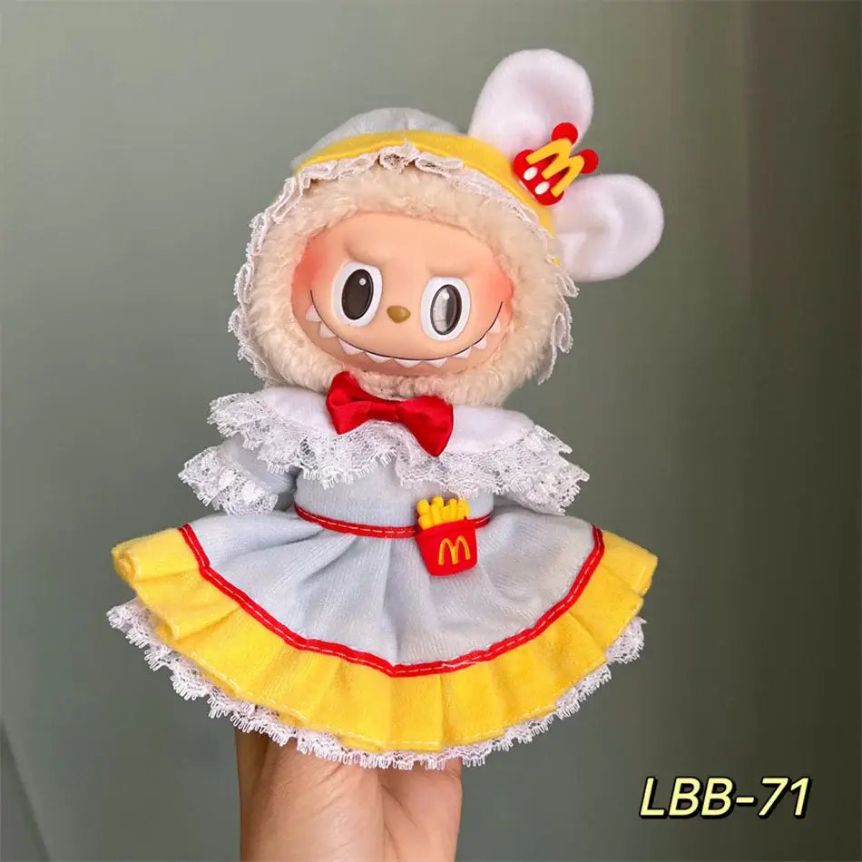 Labubu 17cm Doll Clothes Set - DIY Accessories