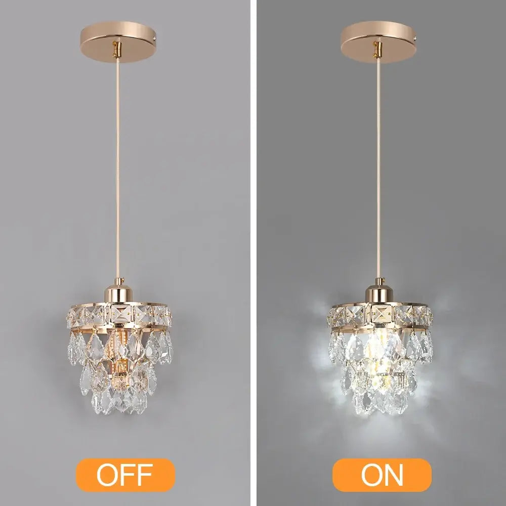 Vinilky Gold Crystal Pendant Light, SG03 or SG04